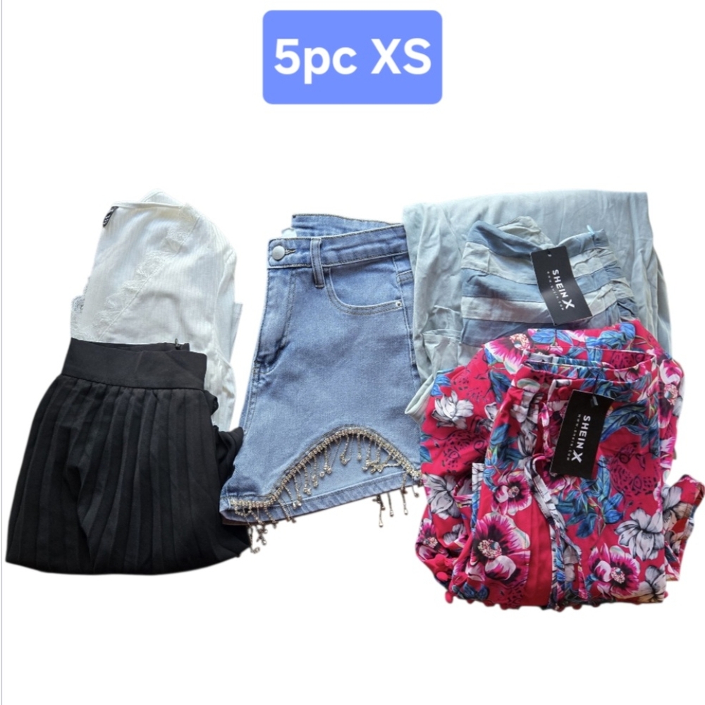 SHEIN Sneak Peek Mystery Box 5 Piece Bundle Womens Size XS